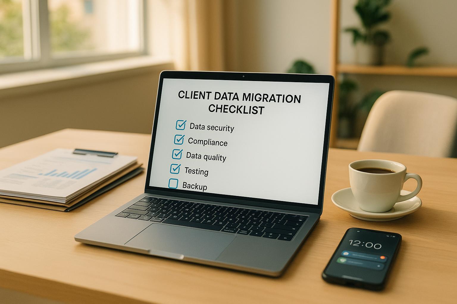 Client Data Migration Checklist for Vendors